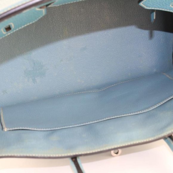 Hermès Blue Jean Togo Leather Birkin 35 PHW 6H1028 - Picture 4 of 12